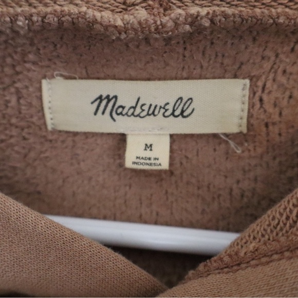Madewell Teddy Sherpa Hoodie Pullover Sweatshirt - Picture 2 of 5
